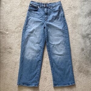 Madewell Perfect Vintage Wide Leg Crop Jeans, 28 Regular